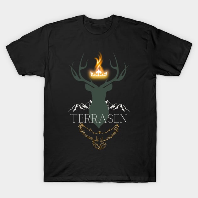 TERRASEN (Throne of Glass) T-Shirt by BeyondThePines